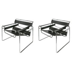 Pair of Marcel Breuer Wassily Armchairs