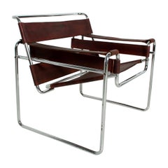 Pair of Marcel Breuer Wassily Chairs for Gavina, Mid-Century Modern, Italy