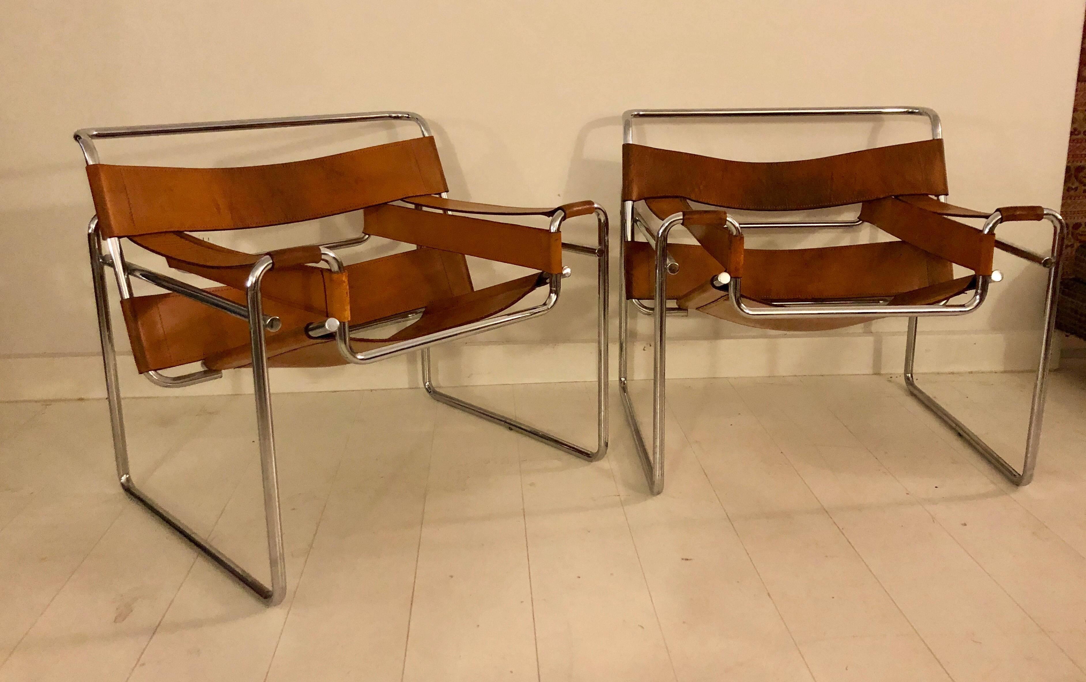 Pair of Marcel Breuer Wassily Chairs 4