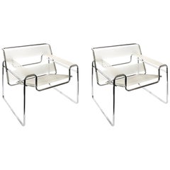 Paire de chaises Marcel Breuer de style Wassily