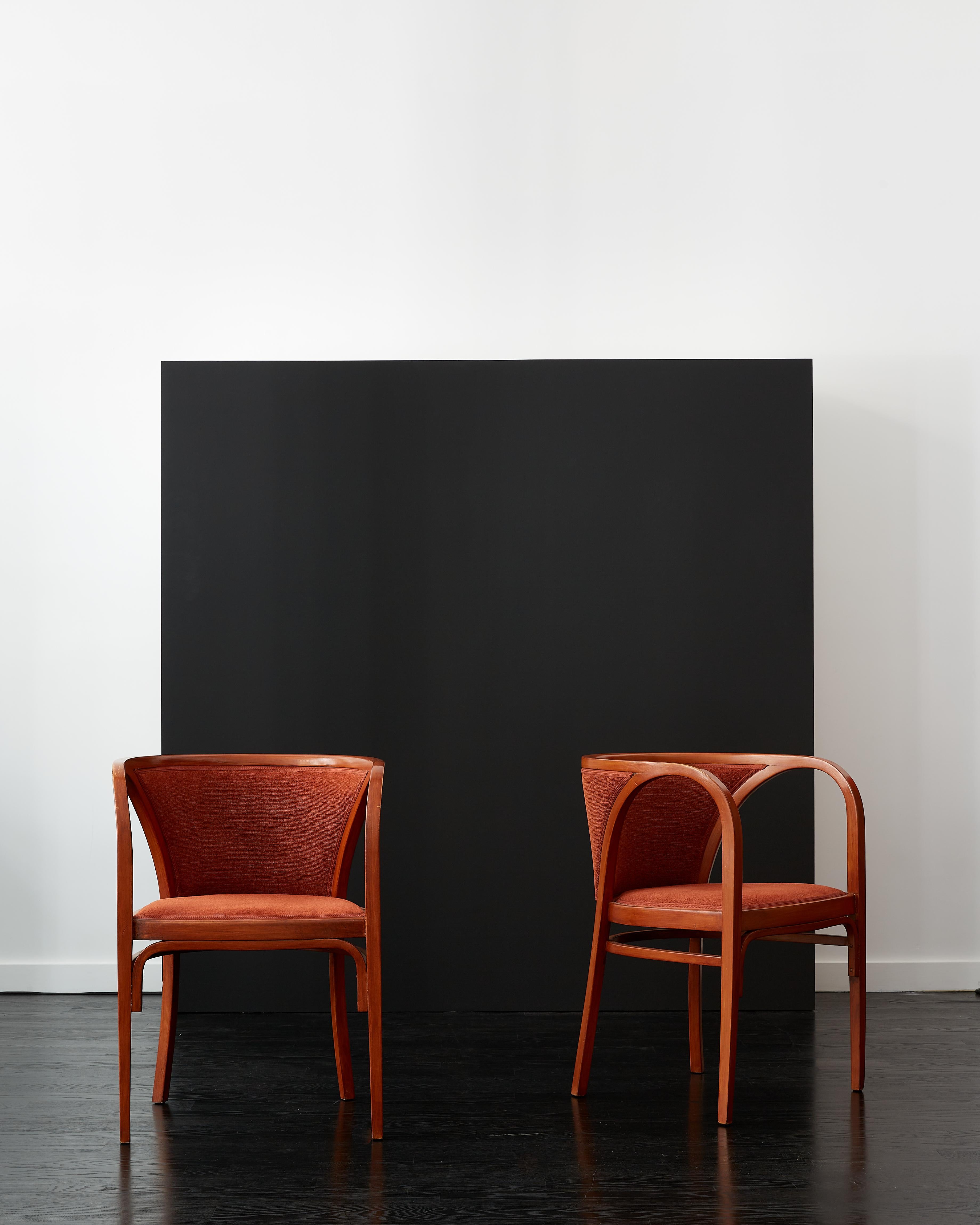 20th Century Pair of Marcel Kammerer chairs for Thonet c. 1910
