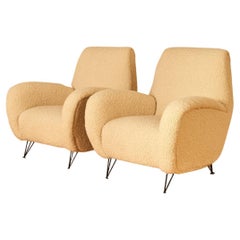 Pair of Marco Zanuso 'Attr.' Lounge Chairs