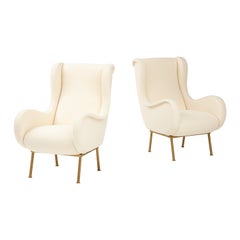 Pair of Marco Zanuso for Arflex 'Senior' Lounge Chairs, Italy, circa 1951