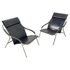 Pair of Marco Zanuso 'Fourline' Chairs for Arflex, Italy 1964