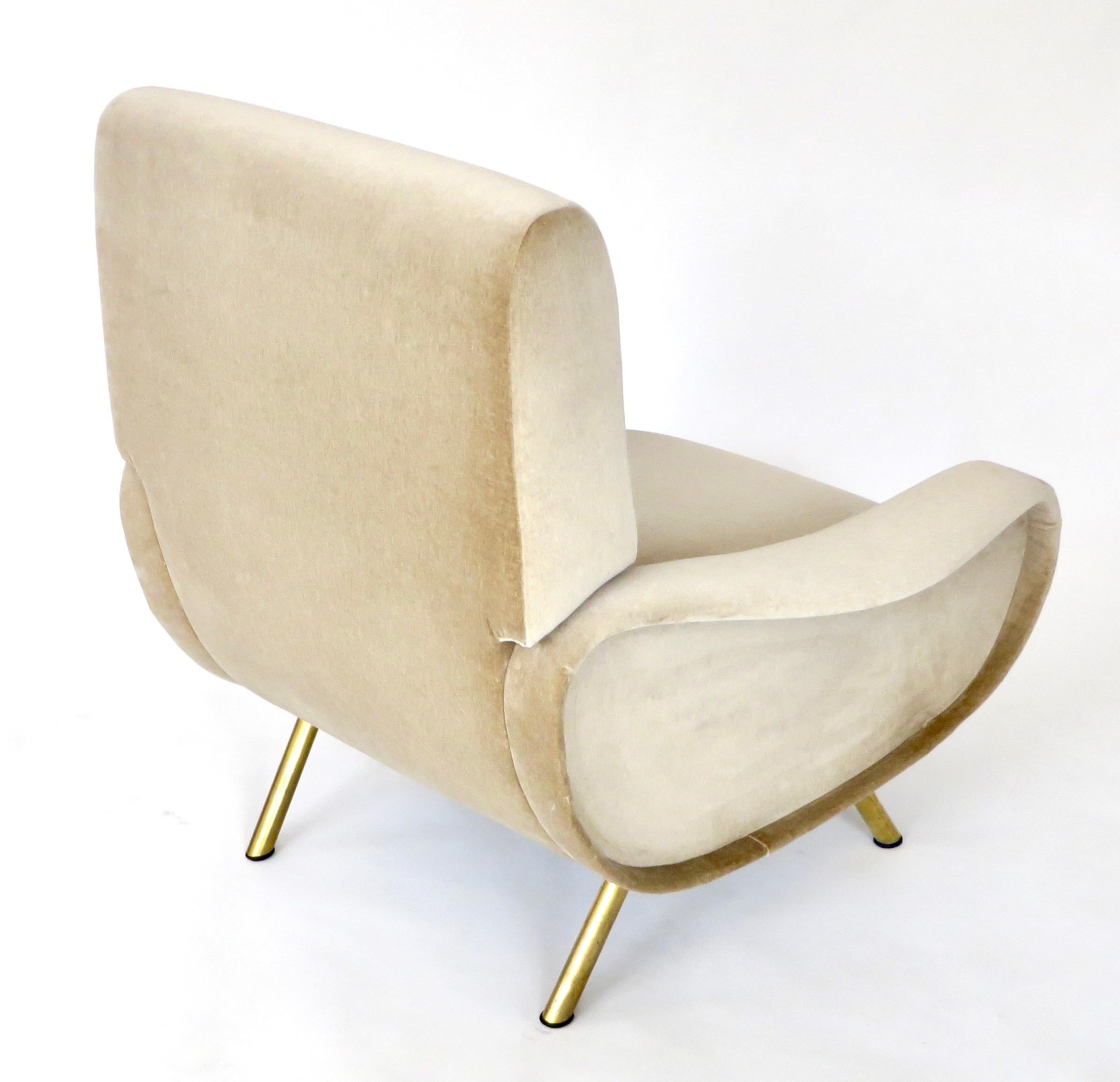 Pair of Marco Zanuso Italian Lady Lounge Chairs for Arflex 1