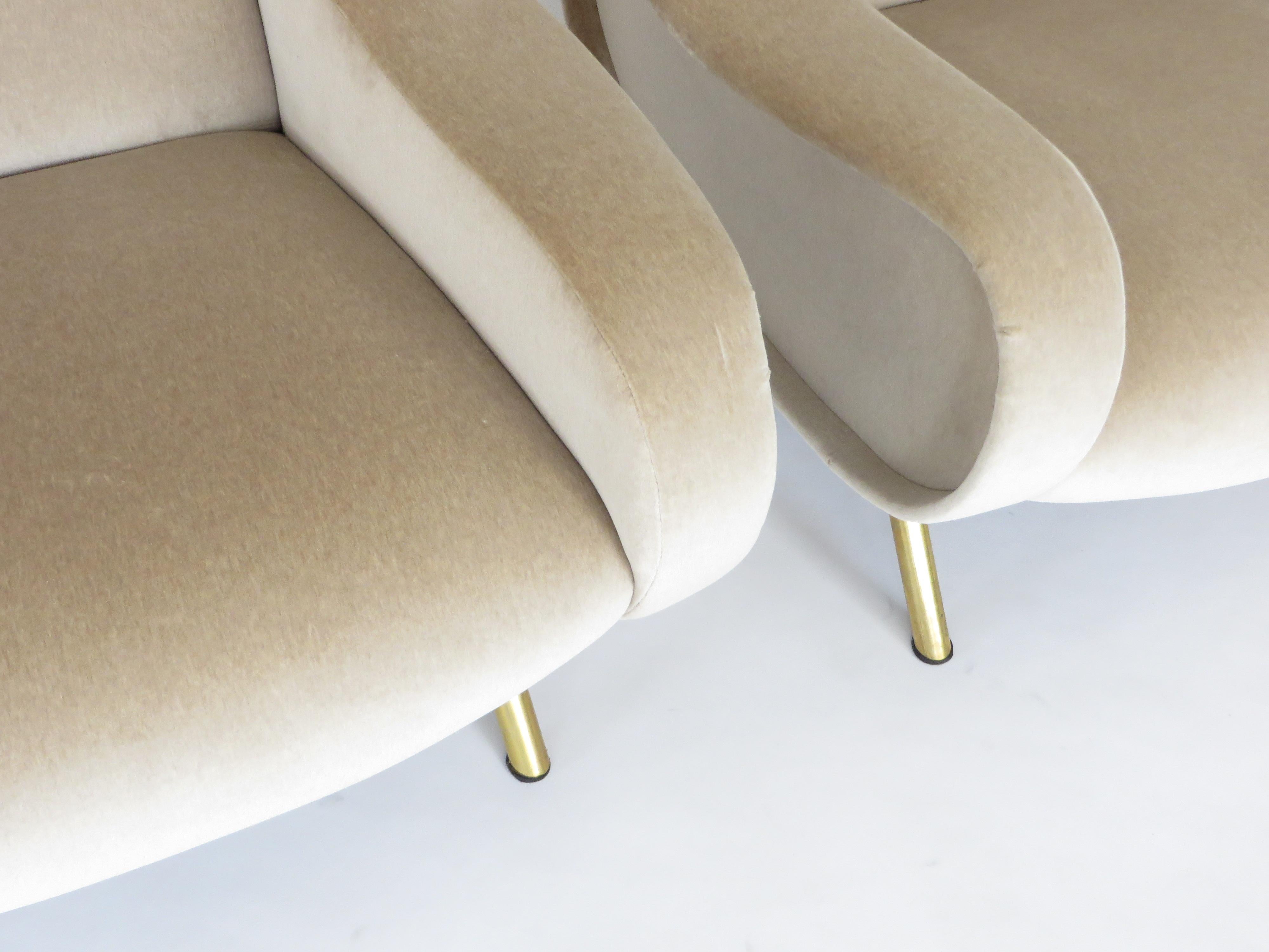 Pair of Marco Zanuso Italian Lady Lounge Chairs for Arflex 2