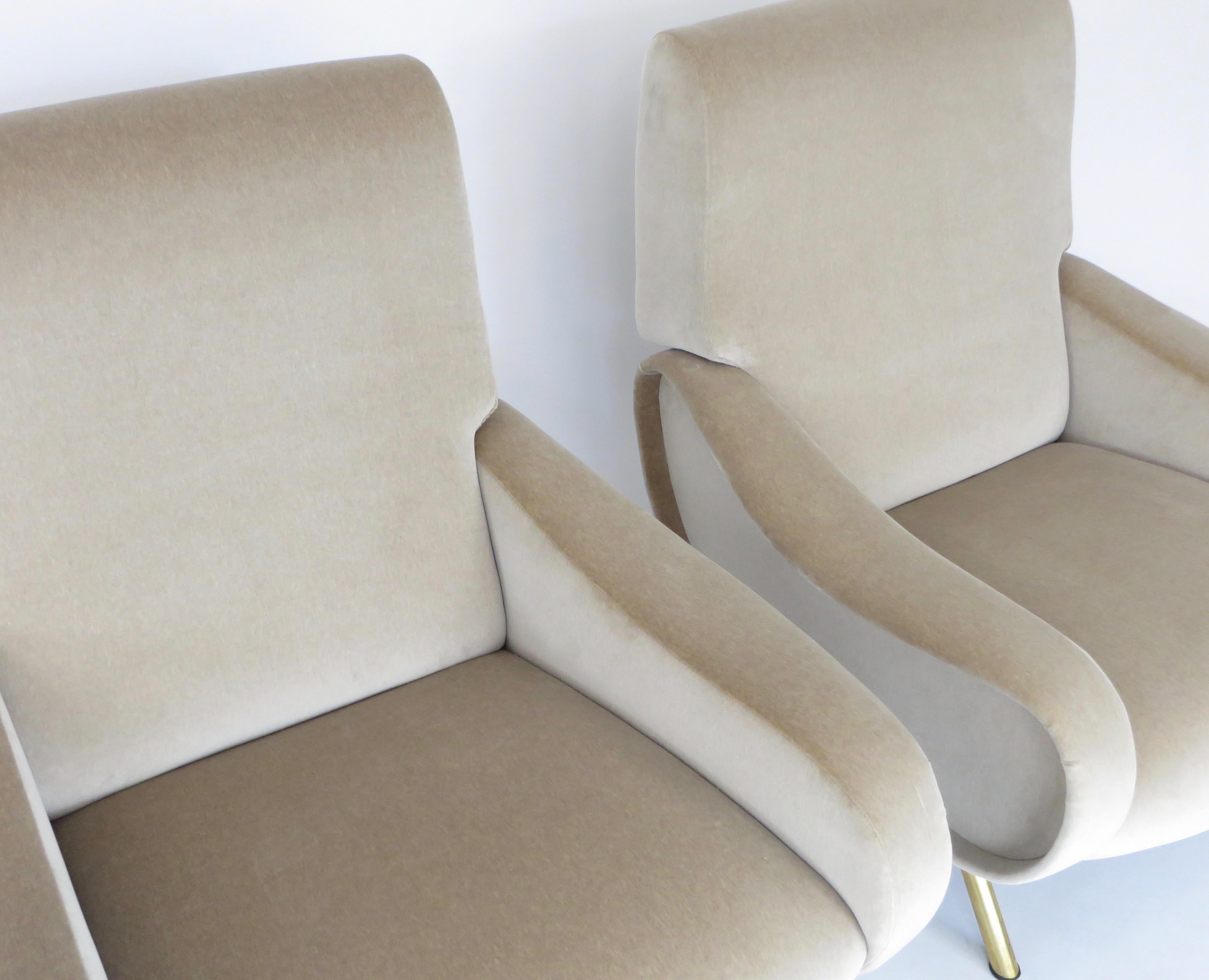 Pair of Marco Zanuso Italian Lady Lounge Chairs for Arflex 3