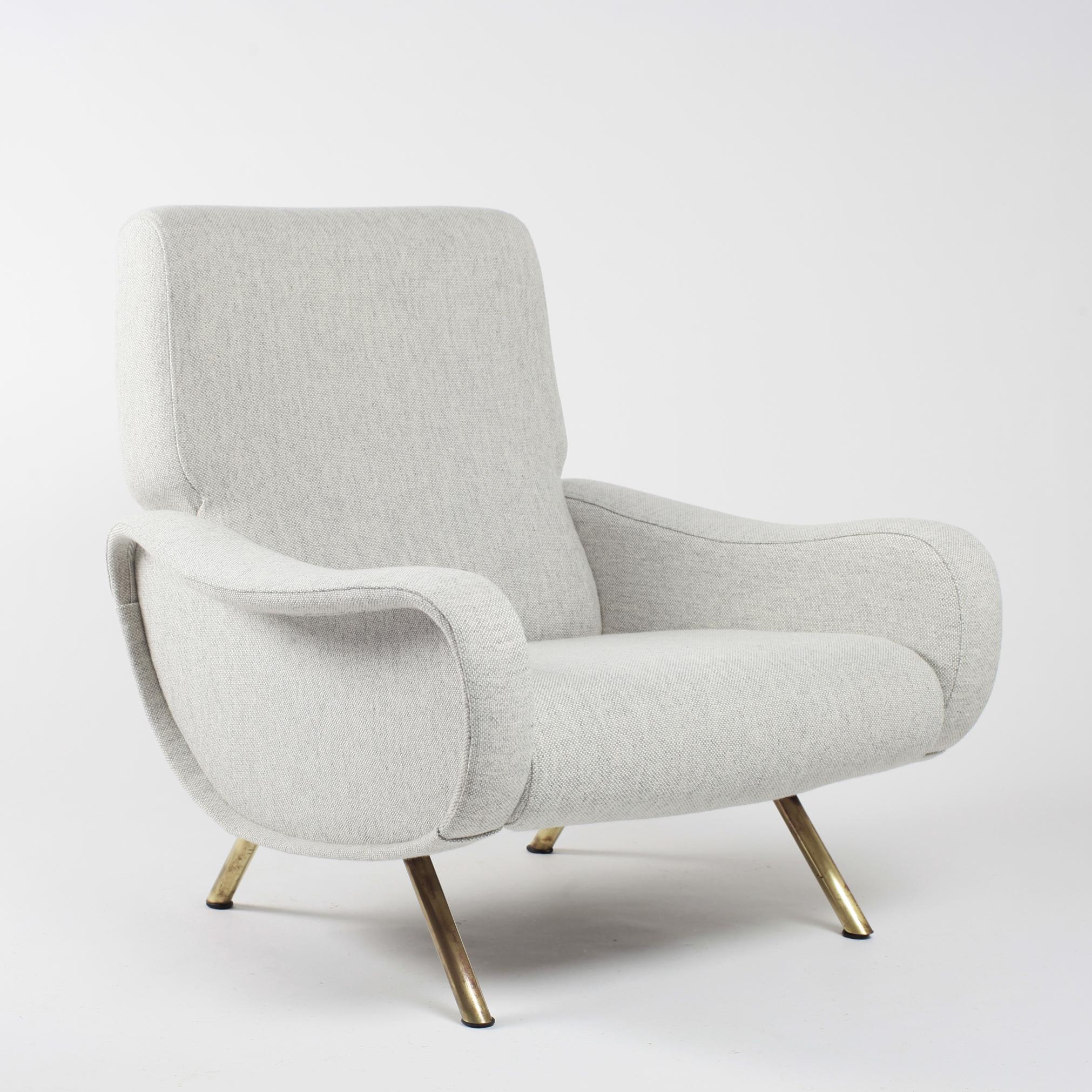 Mid-Century Modern Pair of Marco Zanuso Lady Chair Arflex First Edition