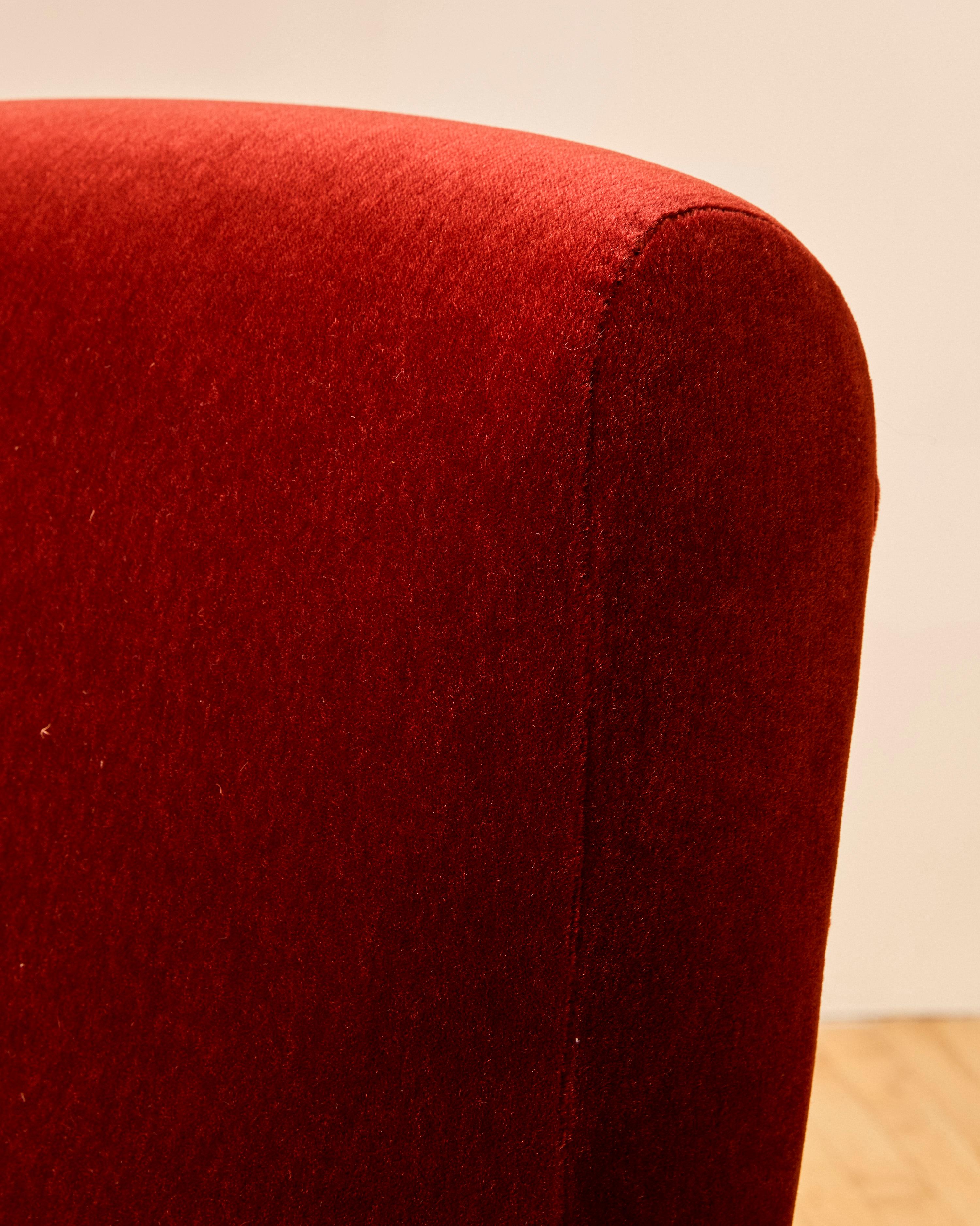 Pareja de Sillones de Dama Marco Zanuso Rojo en venta 1