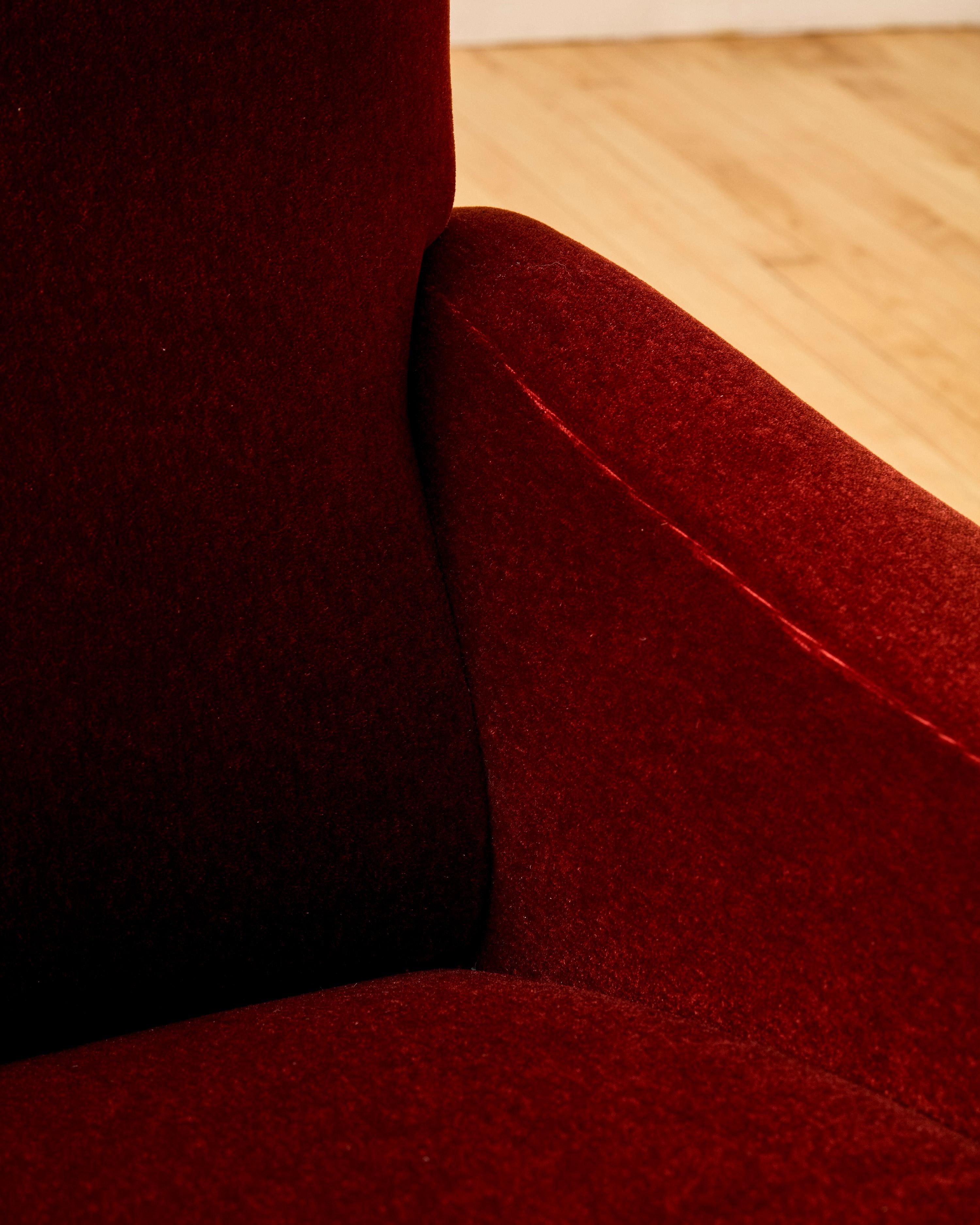 Pareja de Sillones de Dama Marco Zanuso Rojo en venta 2