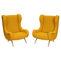 Pair of Marco Zanuso “Senior” Lounge Chairs