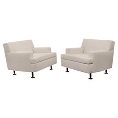 Pair of Marco Zanuso " Square " Armchairs for Arflex , Italy 1960's