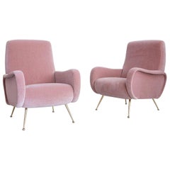 Pair of Marco Zanuso Style Lady Chairs