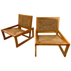 Pair of Margarita Brender Slipper Chairs, circa 1960, Spain