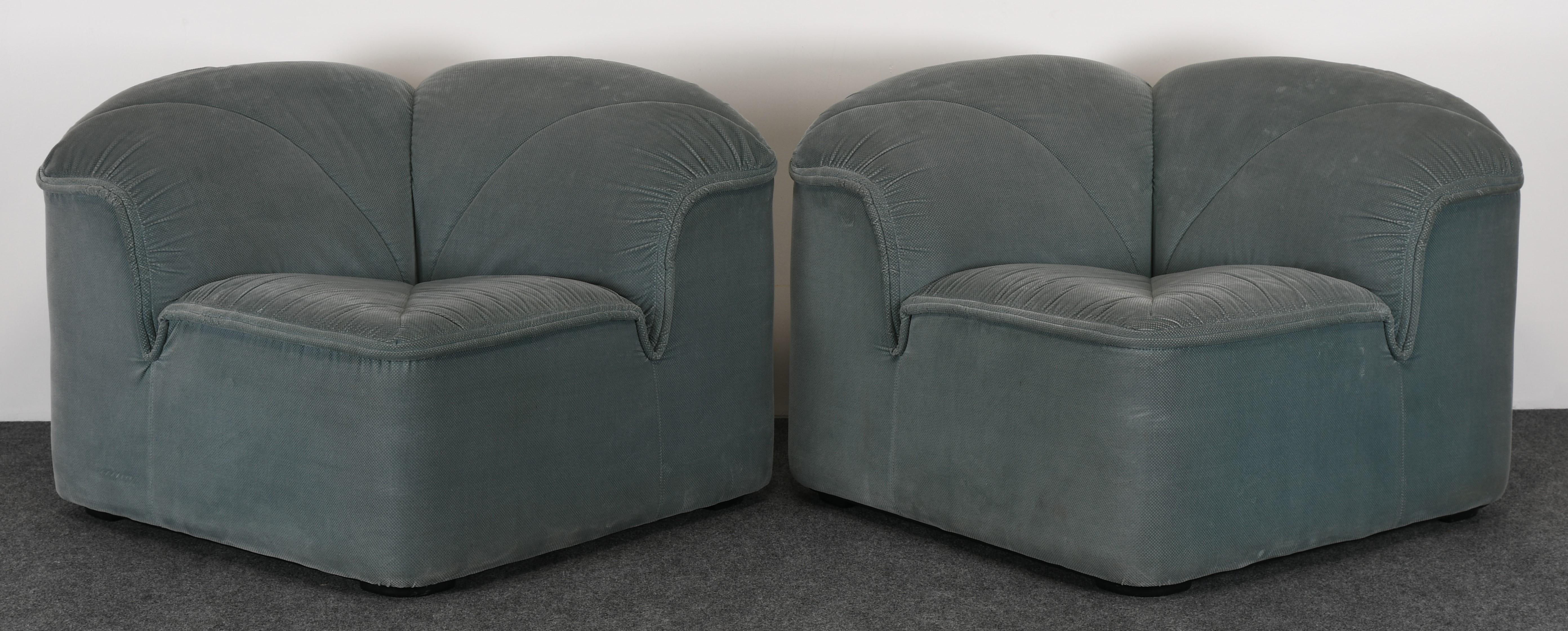 Italian Pair of Mariani Lounge Chairs for Pace Collection, Inc., 1970s