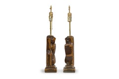 Pair of American Art Deco Table Lamps by Marianna von Allesch, Ceramic