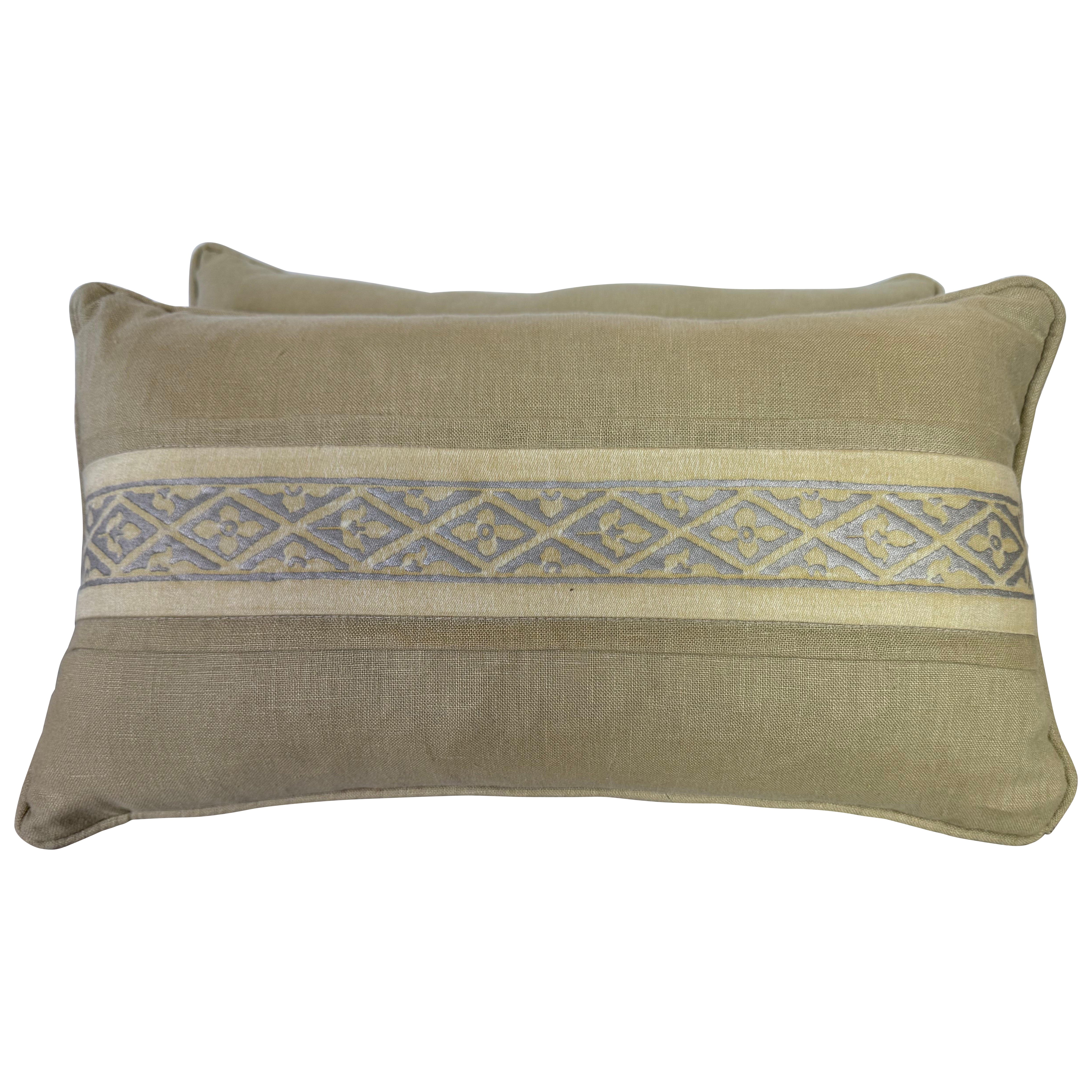 Pareja de cojines textiles Mariano Fortuny en venta