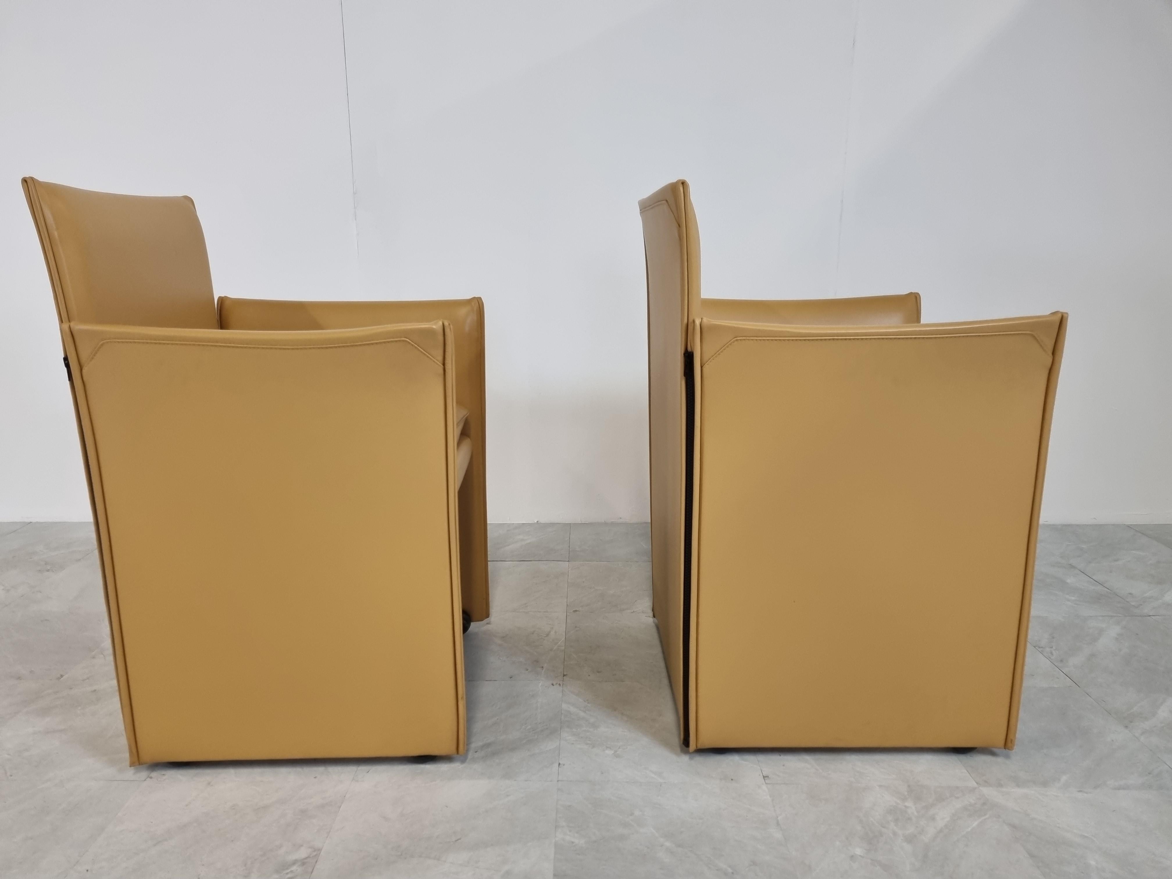 Pair of Mario Bellini 401 Break Chairs for Cassina, 1990s 1