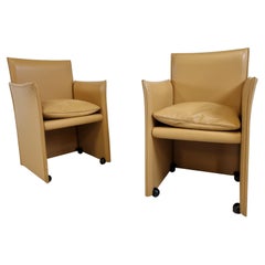 Pair of Mario Bellini 401 Break Chairs for Cassina, 1990s