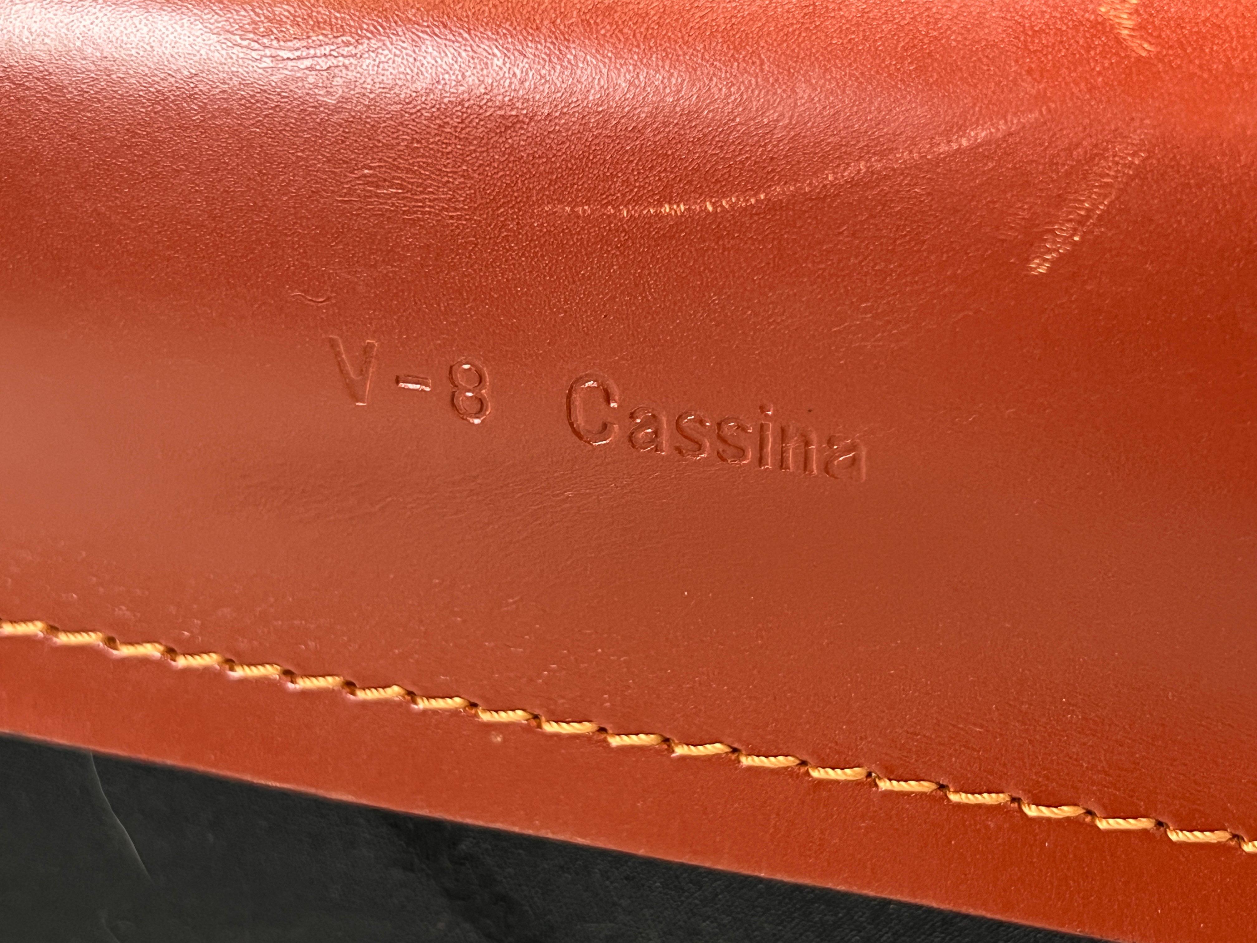 Pair of Mario Bellini 414 Cab Lounge Chairs for Cassina 11