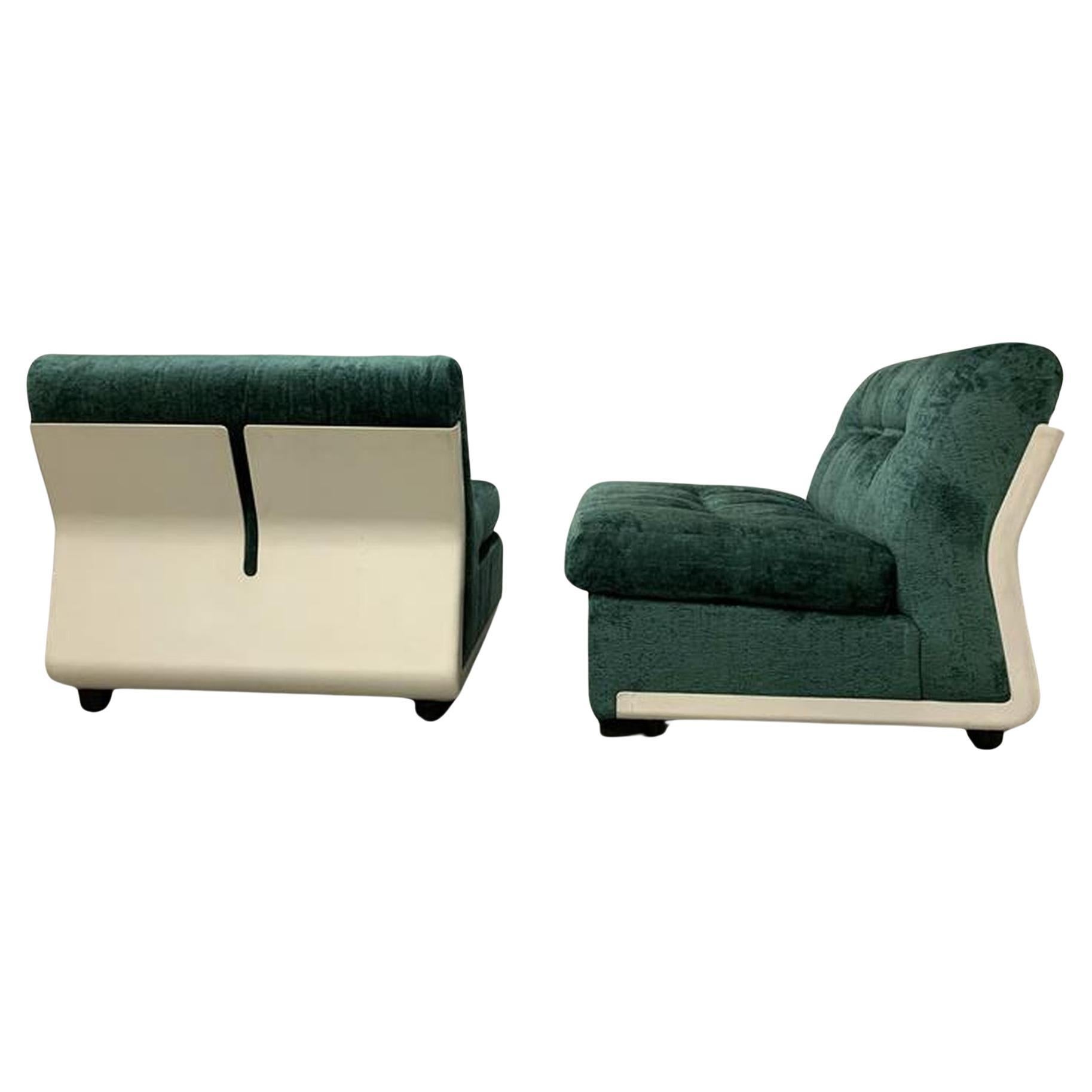 Pair of Mario Bellini Amanta Longue Chairs For Sale