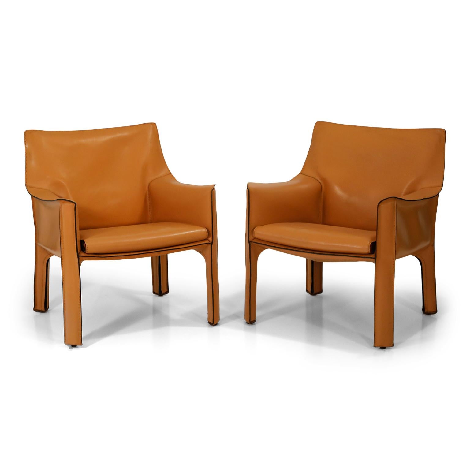 Mid-Century Modern Pair of Mario Bellini for Cassina 