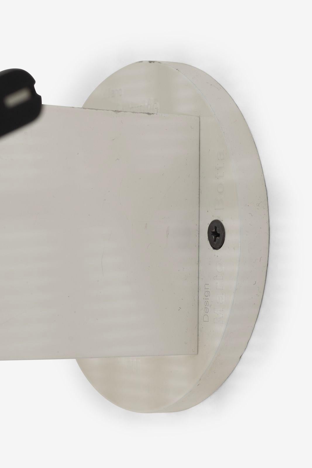 Pareja de apliques Mario Botta para Artemide Shogun Blanco, 1986 en venta 3