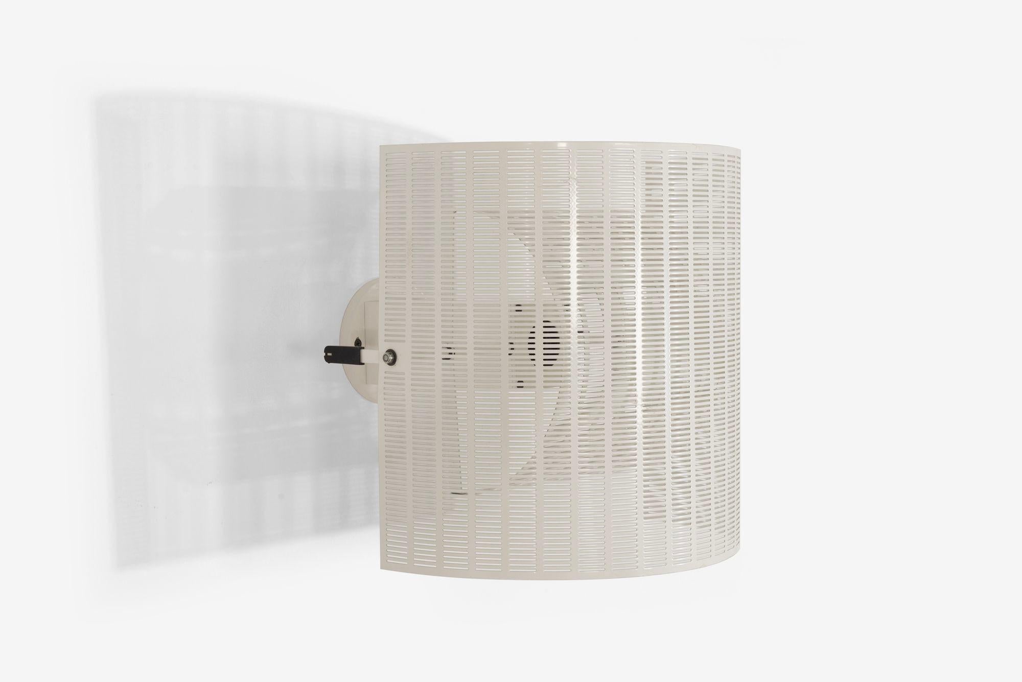 Pareja de apliques Mario Botta para Artemide Shogun Blanco, 1986 Pintado en venta