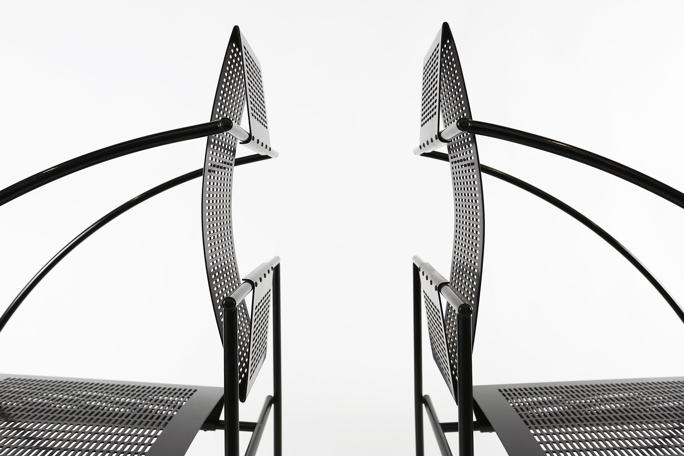 Post-Modern Pair of Mario Botta Quinta Chair Alias, Italy, 1985 For Sale