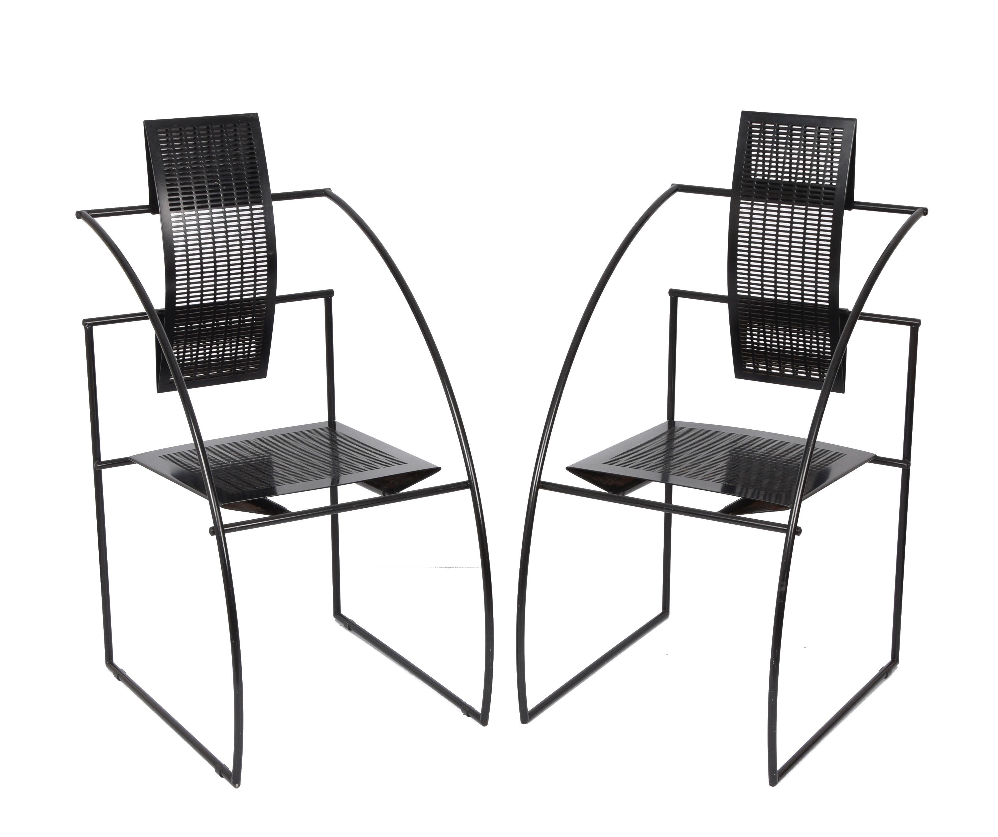 Pair of Mario Botta Quinta Italian Chairs for Alias, 1985 1