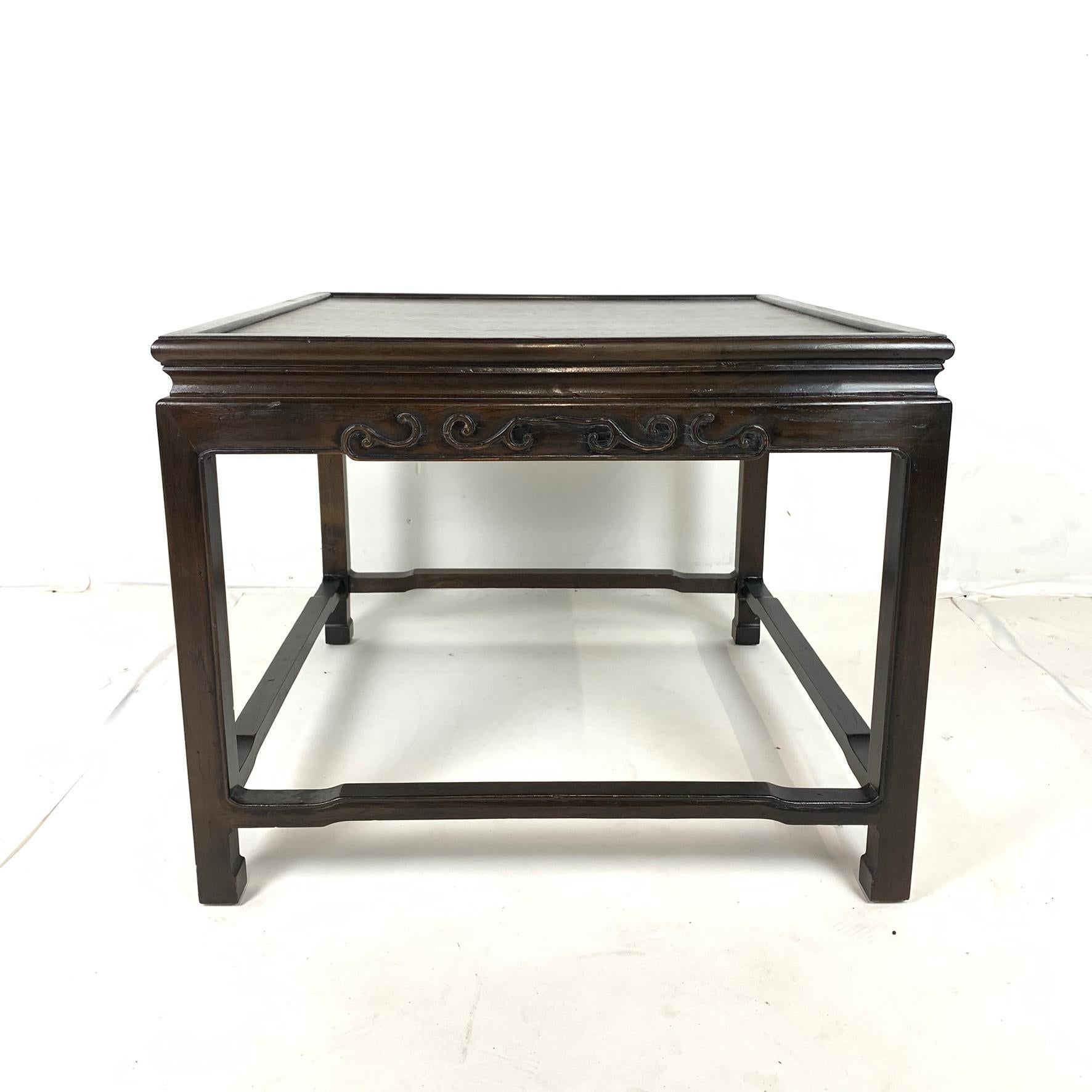Carved Pair of Mario Buatta for Widdicomb Asian Chinoiserie Ebonized Nesting Tables