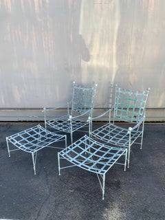 Pair of Mario Papperzini Chairs and Ottomans for John Salterini