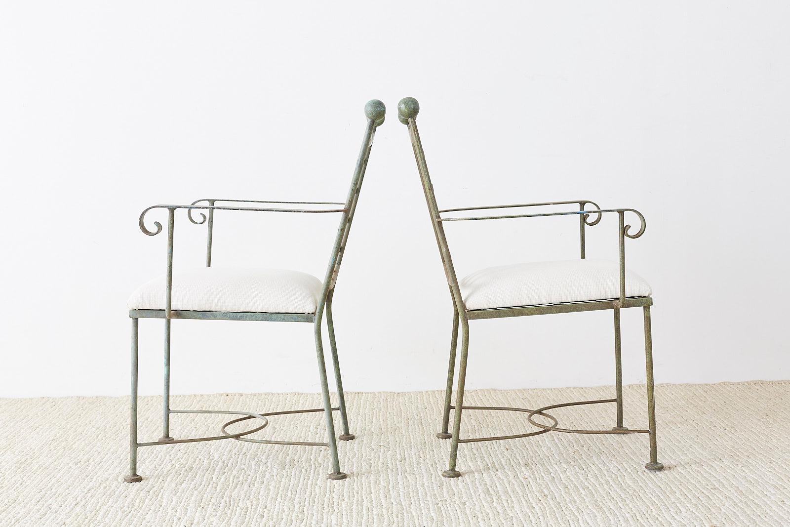 Pair of Mario Papperzini for Salterini Style Garden Chairs 8