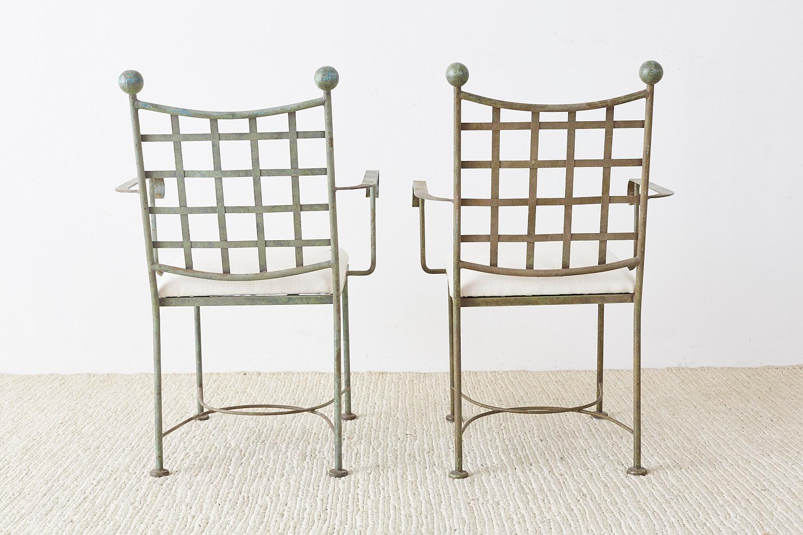 Pair of Mario Papperzini for Salterini Style Garden Chairs 10