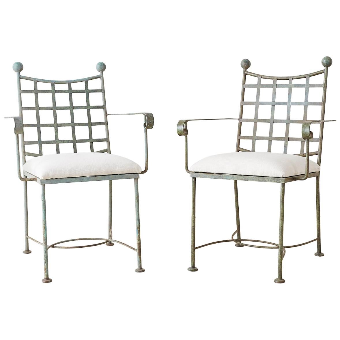 Pair of Mario Papperzini for Salterini Style Garden Chairs