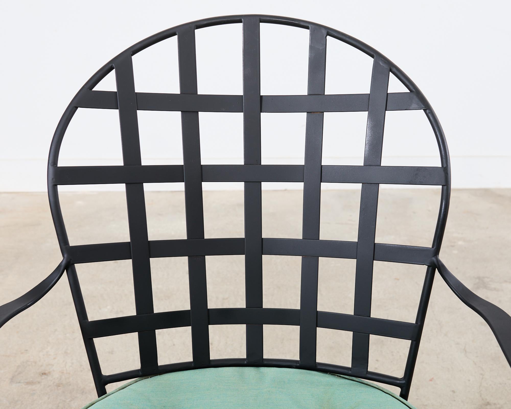 Pair of Mario Papperzini for Salterini Style Garden Dining Chairs 9