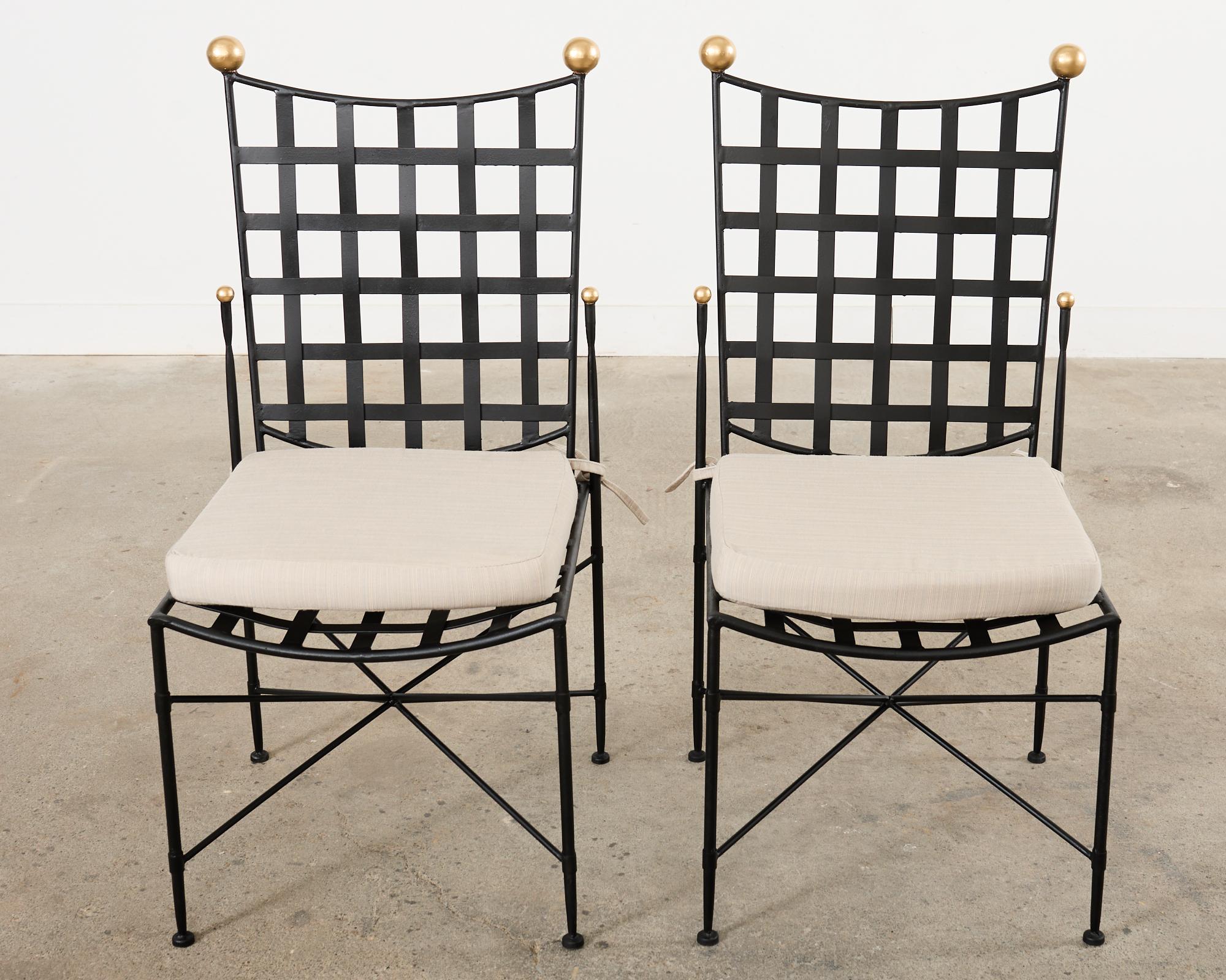 Ein Paar Garten-Esszimmerstühle von Mario Papperzini für John Salterini im Angebot 2