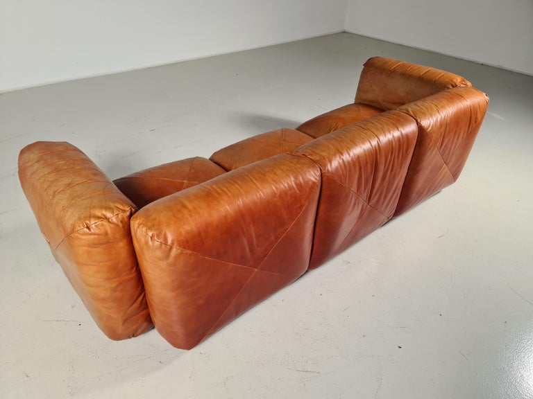 European  Marius & Marius 3-Seater Sofa by Mario Marenco for Arflex, 1970s