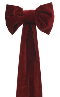 Pair of Maroon Velvet Bows