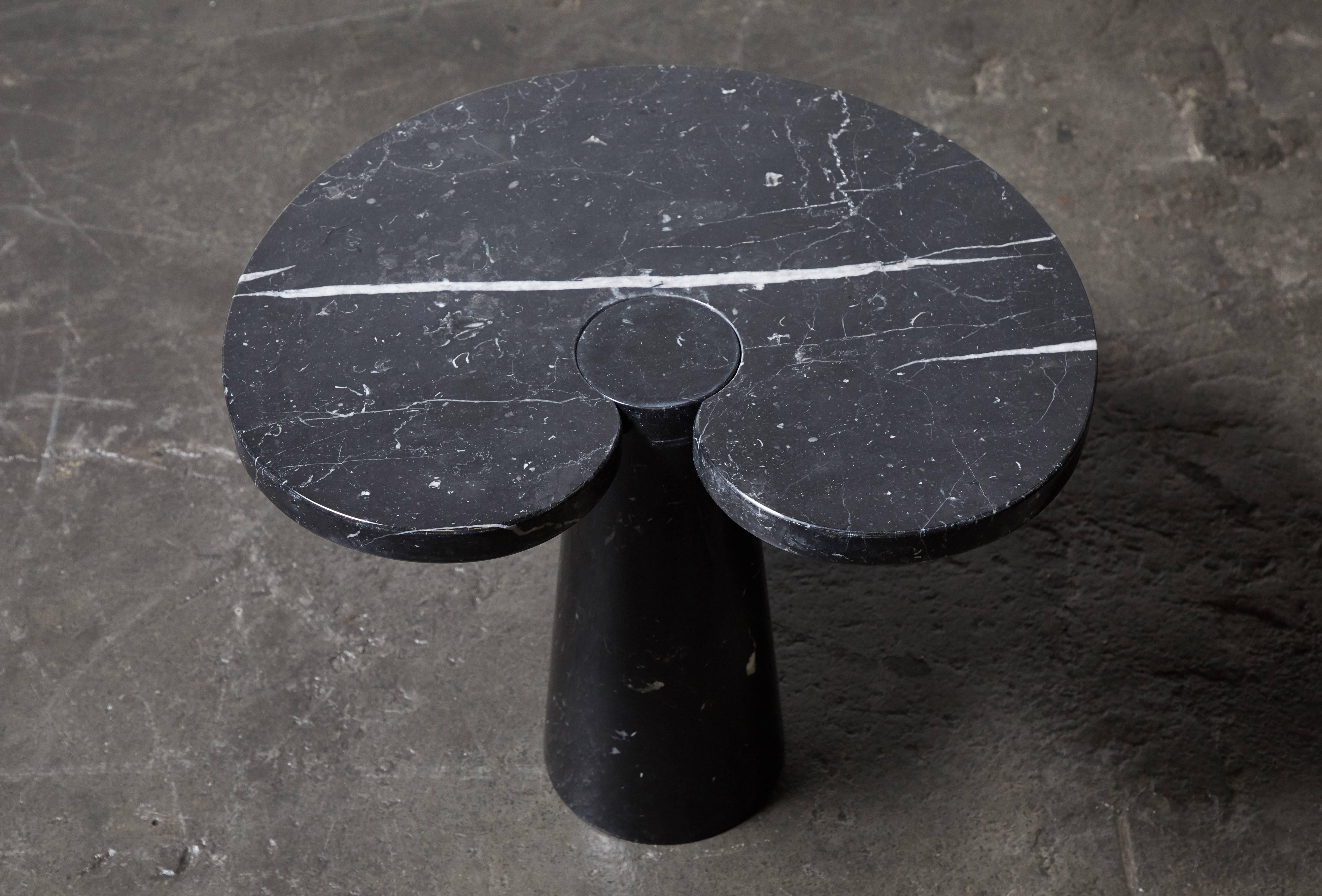 Pair of Marquina Marble Eros Occasional Tables by Angelo Mangiarotti for Skipper 5