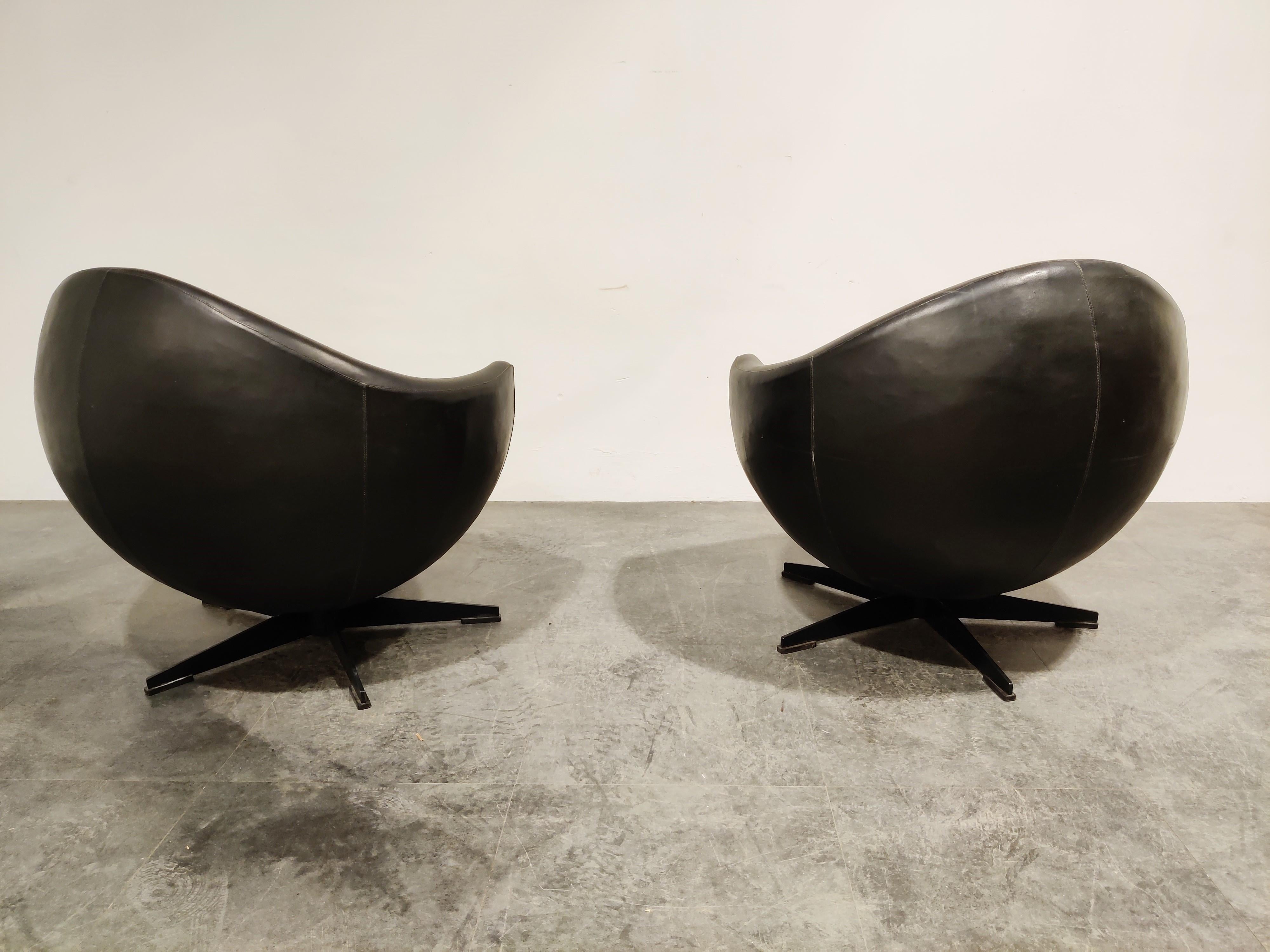 Mid-Century Modern Pair of Mars Lounge Chairs by Pierre Guariche for Meurop, 1965