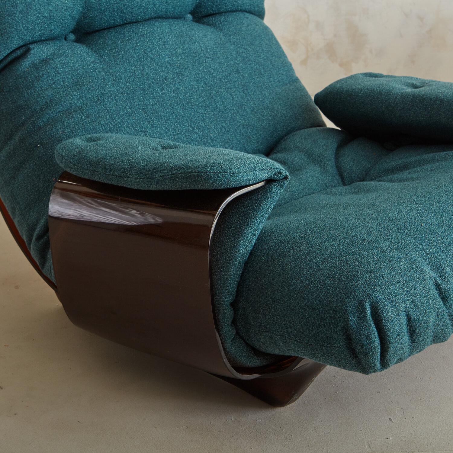 Pair of Marsala Chairs in Original Fabric by Michel Ducaroy for Lignet Roset 3