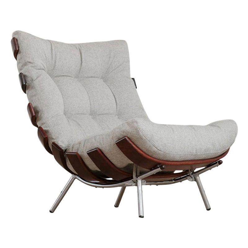 Pair of Martin Eisler and Carlo Hauner "Costela" Lounge Chair, Brazil, 1950s