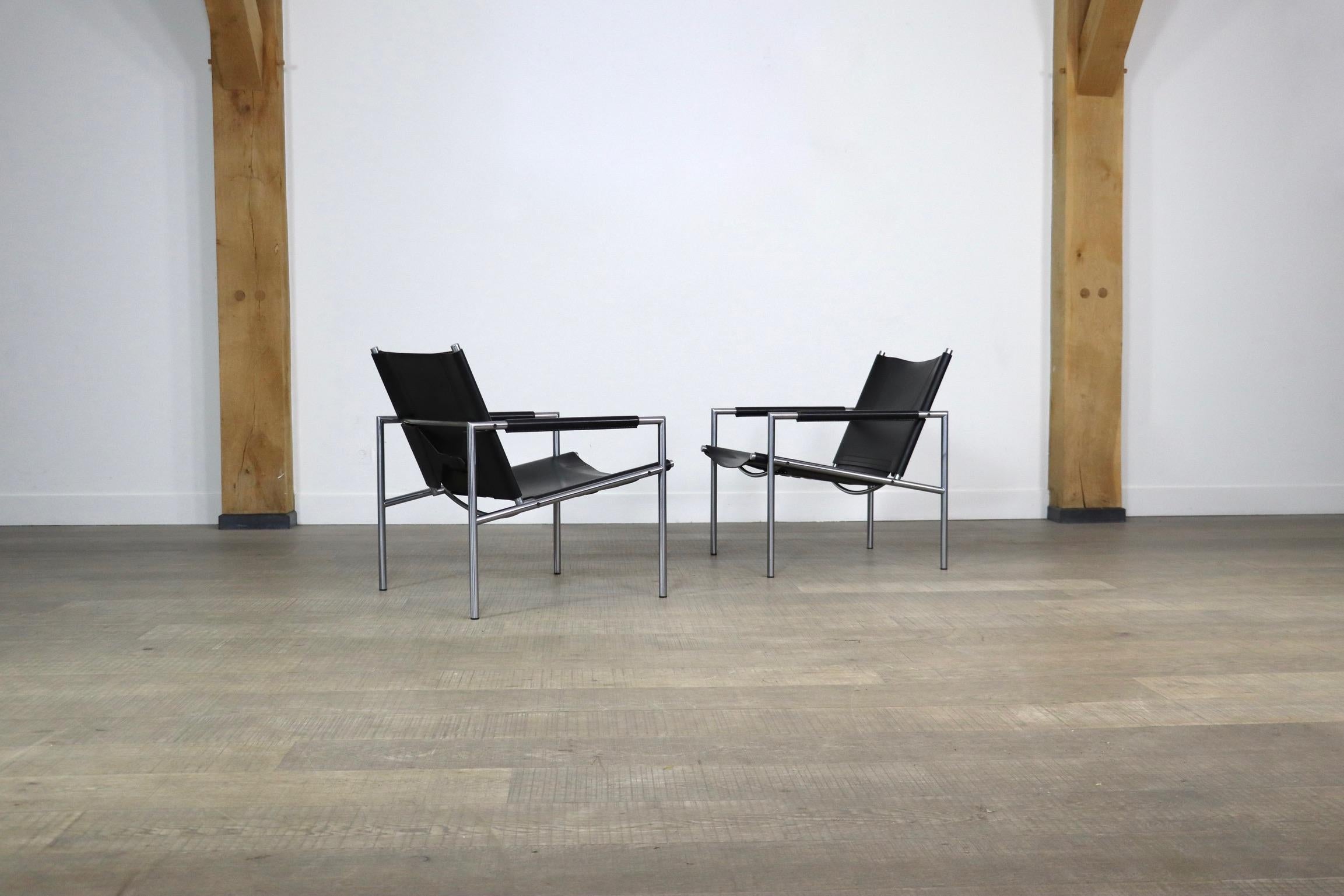 Pair Of Martin Visser SZ02 Lounge Chairs For ‘T Spectrum 1965 For Sale 4