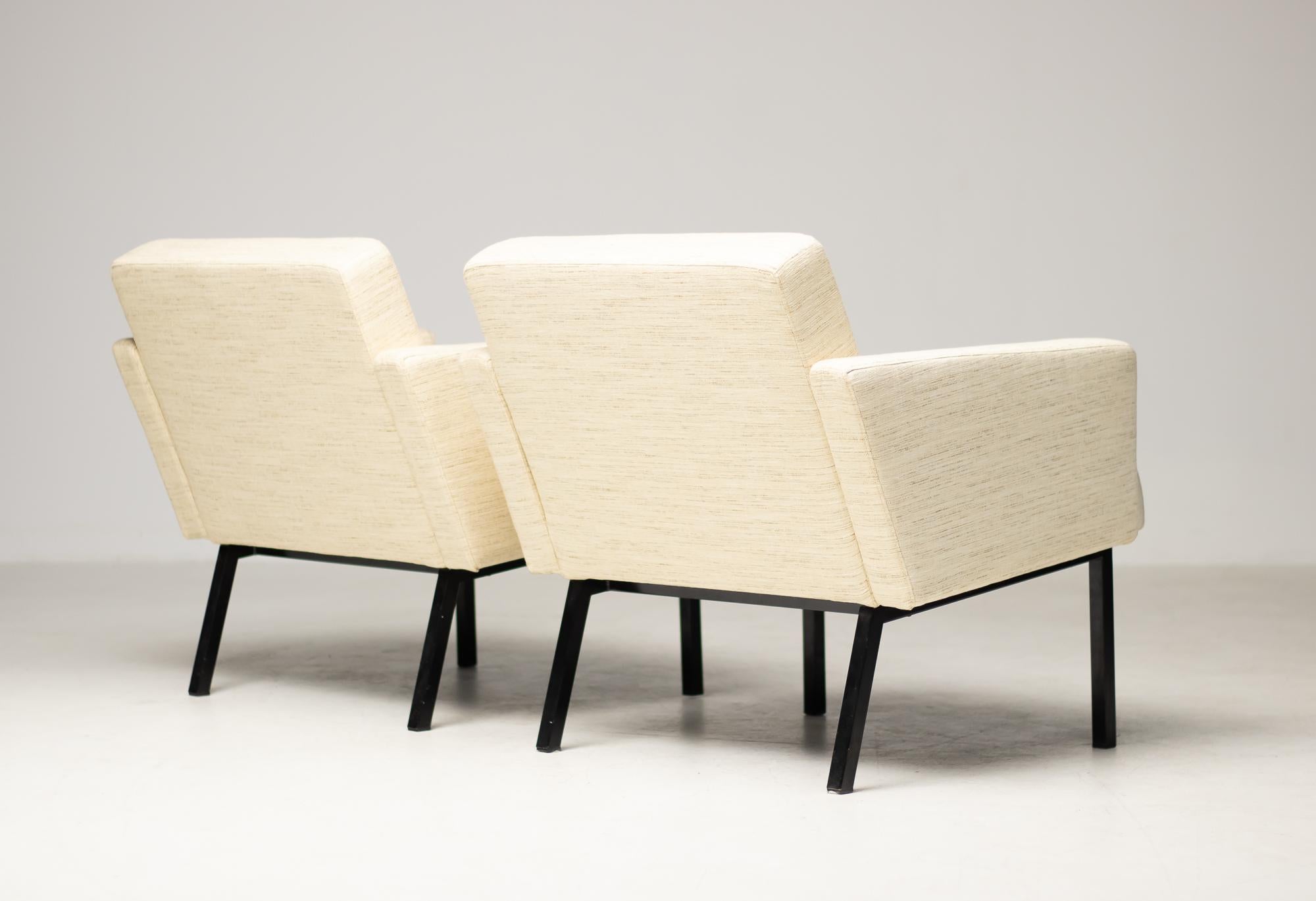 Dutch Pair of Martin Visser SZ48 Lounge Chairs, 't Spectrum, 1964