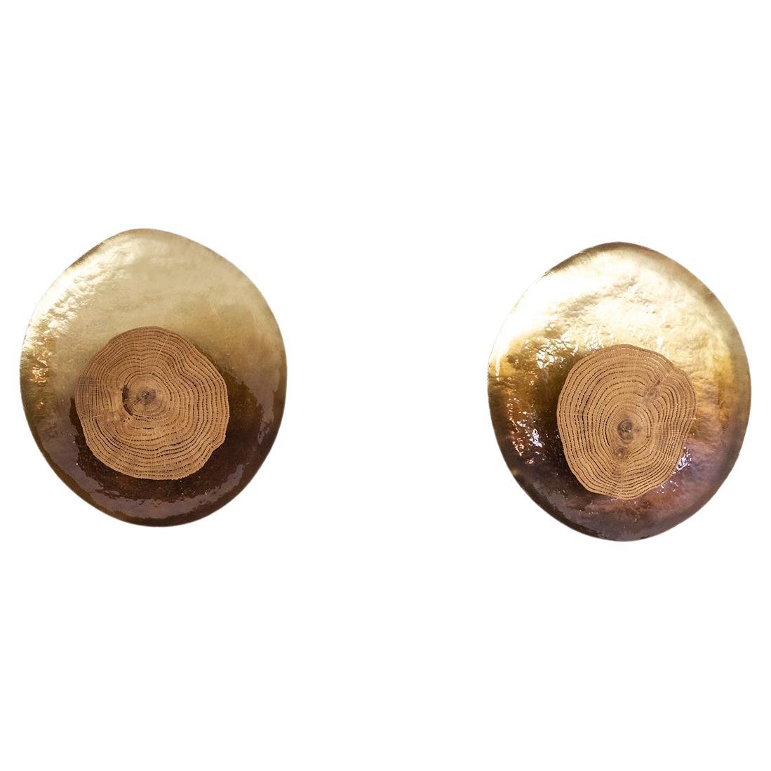Pair of “Martincourt” model wall lights. Contemporary work. For Sale