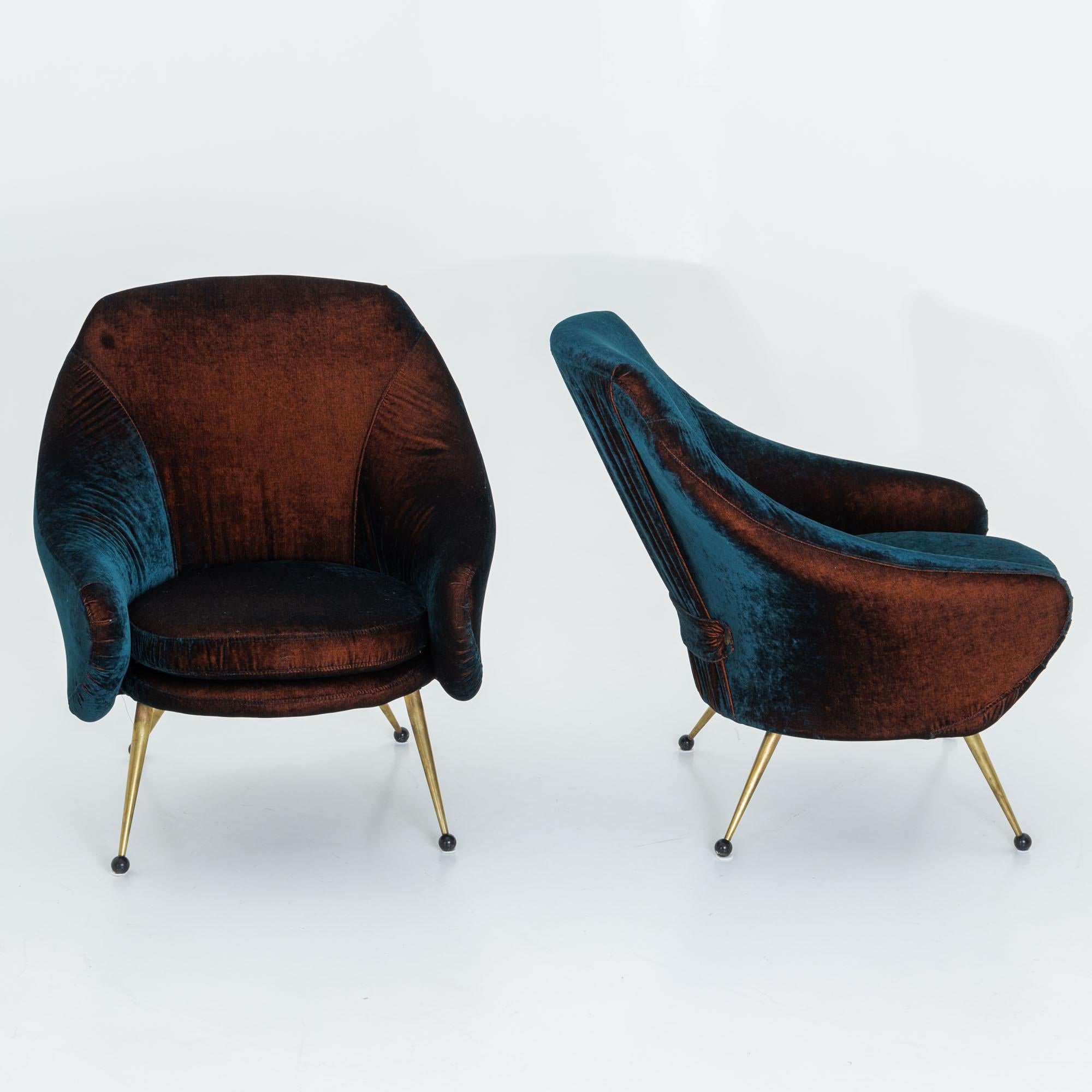 Paar Loungesessel „Martingala“ von Marco Zanuso für Arflex, Italien, um 1954 (Italienisch) im Angebot
