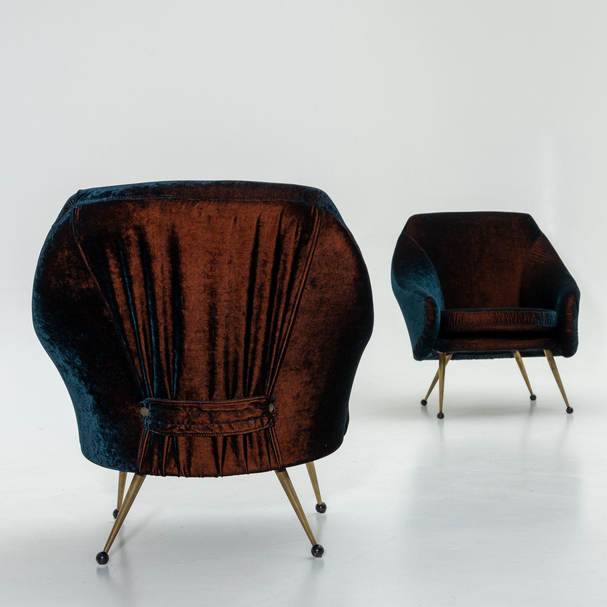 Paar Loungesessel „Martingala“ von Marco Zanuso für Arflex, Italien, um 1954 (20. Jahrhundert) im Angebot