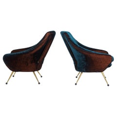 Pair of 'Martingala' Lounge Chairs by Marco Zanuso for Arflex, Italy, c. 1954