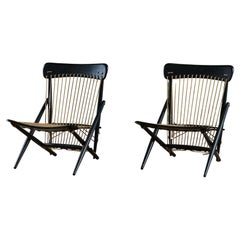 Pair of Maruni Rope Lounge Chairs